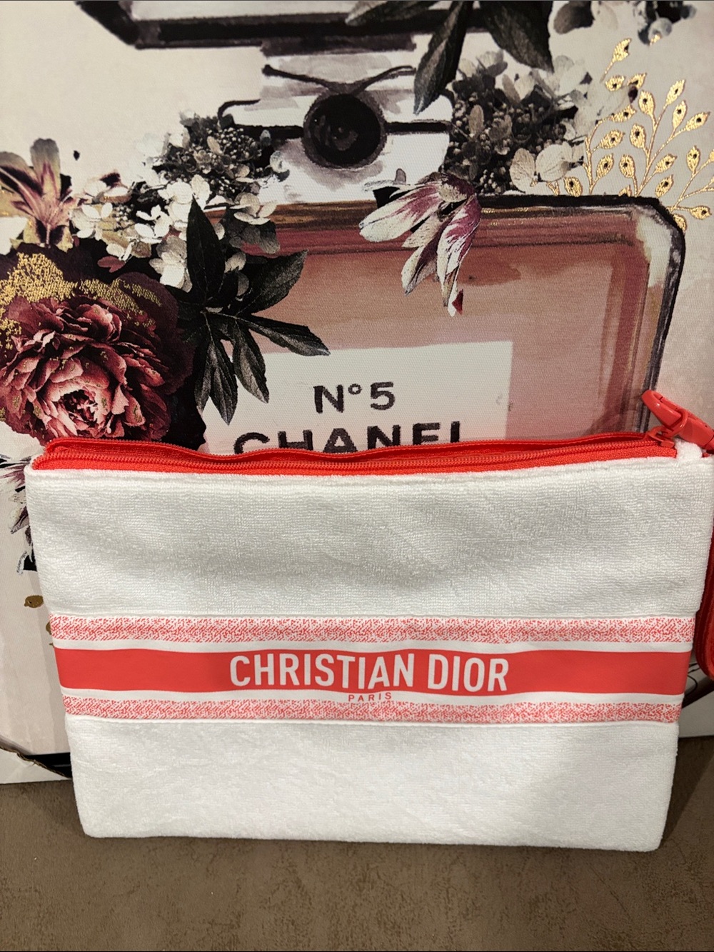 Dior Limited Terry Towel Clutch/Wristlet -NIB - Picture 5 of 5